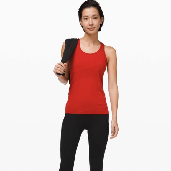 Lululemon Swiftly Tech Racerback Dark Red / Dark Red - Picture 2 of 9